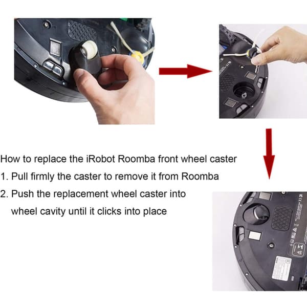 Hjul till iRobot Roomba 500, 600, 700, 800, 900 Series / E5 / E6 / i3 / i6+