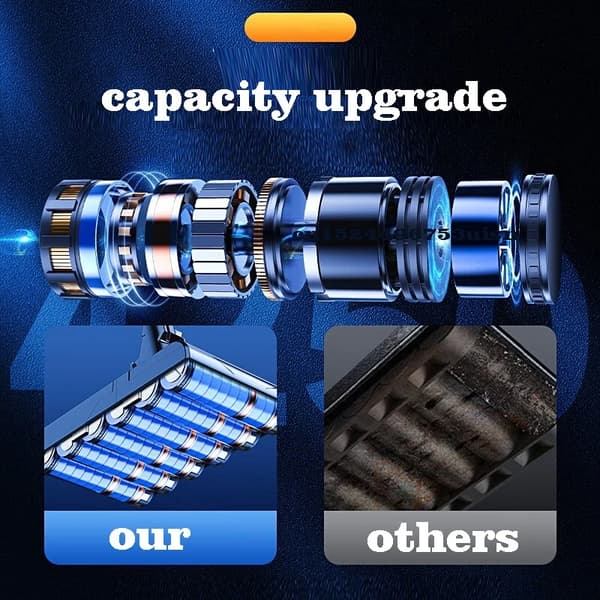 Erstatningsbatteri til Dyson V7, 6000mAh Kapacitet, 21.6V, Li-Ion