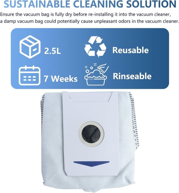 INF Yeedi M12 PRO+ -robottipölynimurin vaihtosuodatinpussi