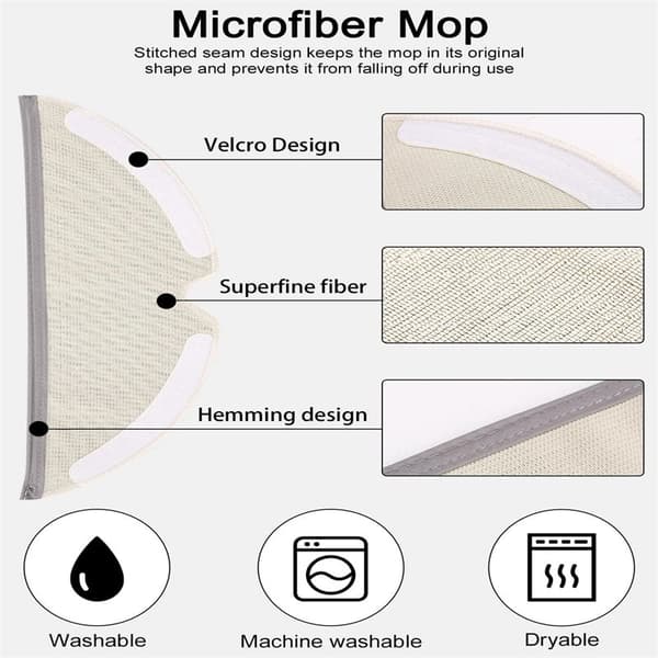 INF Tilbehørssett for erstatning for Xiaomi Roborock Q7 Max og Q7 Plus robotstøvsugere 0