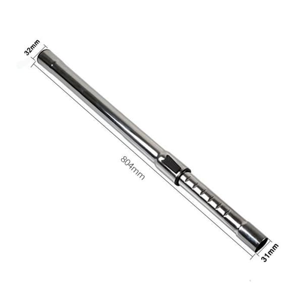 Förlängningsslang för dammsugare - CALDION - Universal 32mm - Teleskopstång - Vit