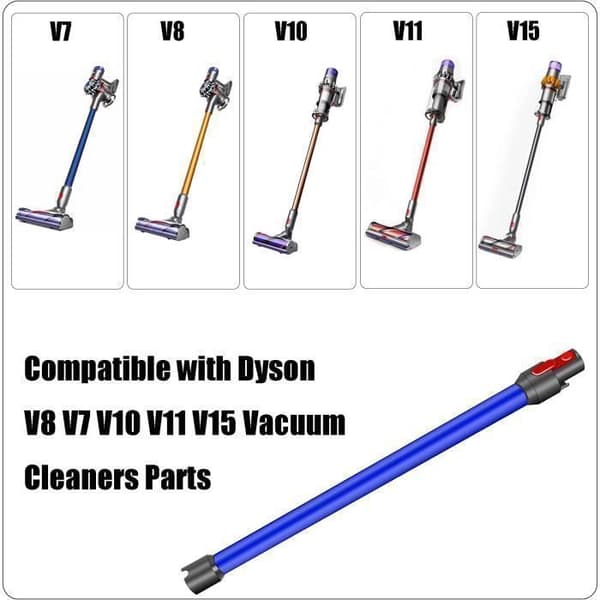 Teleskoprör för styv stavförlängning kompatibel för Dyson V11 V10 V8 V7, längd 72 CM, snabbkopplingsrör - blå