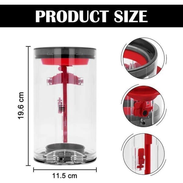 Dust Bin - Dyson - V10 - Ersättningstank - Djur/Absolut kompatibel - Hög kvalitet