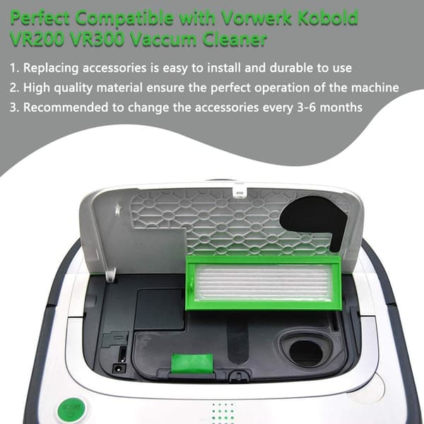 INF Reservedelssæt til Vorwerk Kobold VR200 VR300 Robotstøvsuger 0