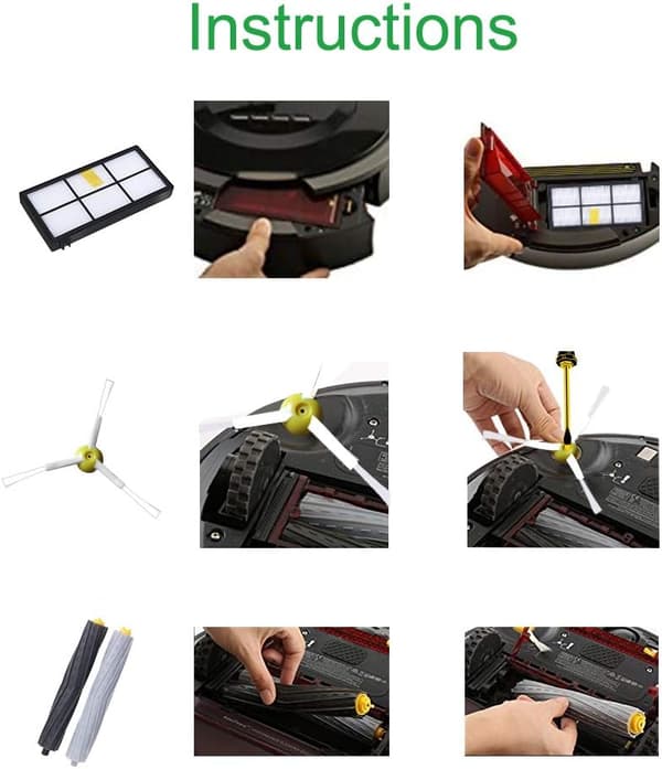 INF Erstatningssett for Roomba 800- og 900-serien 0