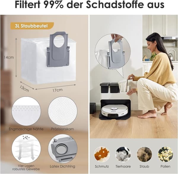 INF Tilbehørssæt til Xiaomi Roborock S7 Pro Ultra/S7 MaxV Ultra 0
