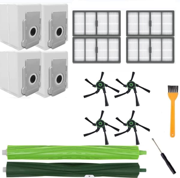 INF Tilbehør børster filtre støvsugerposer 16 dele MultiColor  iRobot Roomba S9 (9150) / S9 Plus (9550)