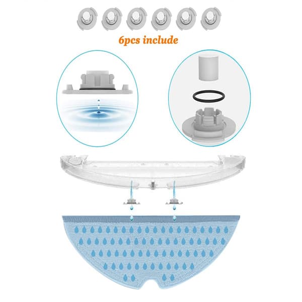INF Tilbehør Xiaomi Roborock S5 Max/S50/S51/S55/S5/S60/S65/S6/S6 Pure/S6 MAXV 22 dele