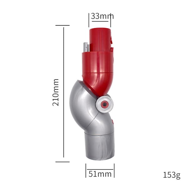 INF Dyson V7 V8 V10 V11 V15 vinkeladapter med hurtig tilslutning 0