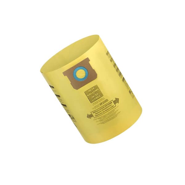 INF Støvposer til Shop-Vac-støvsugere, gule (6-pack) 10-14 gallons