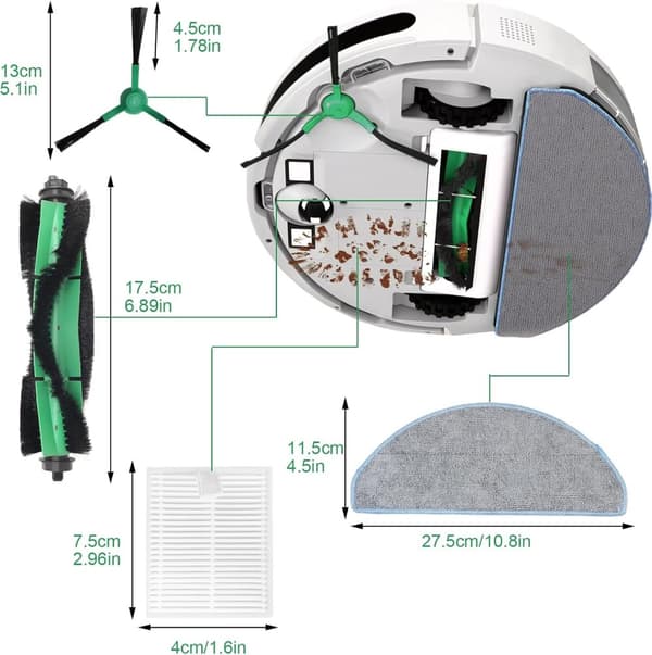 INF iRobot Roomba Combo Essential Reservedelssæt 0