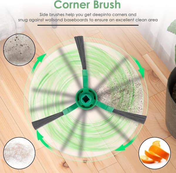 INF iRobot Roomba Combo Essential Ersättningssidoborstar (10-pack) 0
