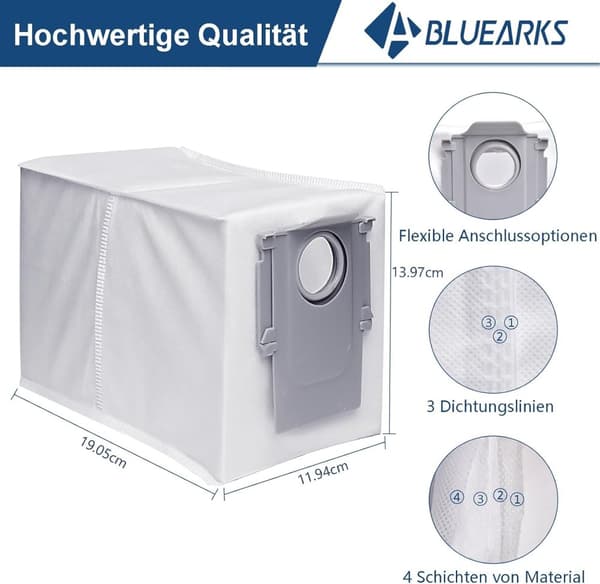 INF Roborock Q Revo/P10 Reservedelssæt - Flerfarvet 0