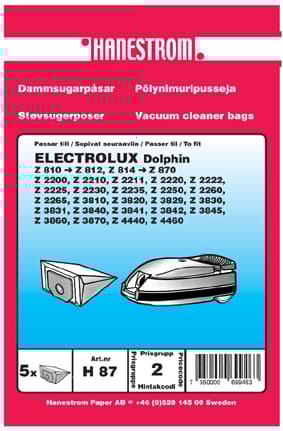 Dammsugarpåsar ELECTROLUX DOLPHIN