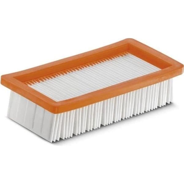 Special AD KARCHER AD2 / AD4 platt veckat filter - Beständigt för uppsugning av fint damm