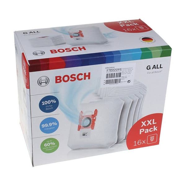 Dammsugarpåse - Bosch - BBZ16GALL - 16 delar - Dammfilter - Vit