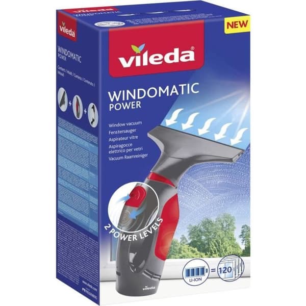 Vileda Windowmatic POWER fönsterputs - Grå/Röd