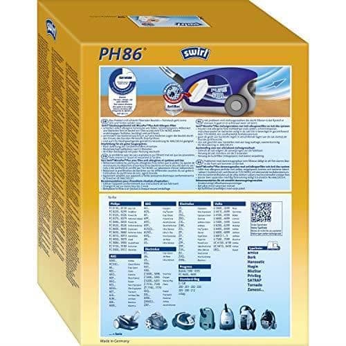 Dammsugarpåse - Swirl - pH 86 microPor - Kompatibel med Philips - 10 påsar - Stort sugkraft