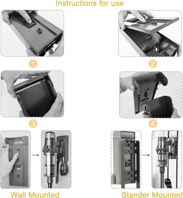 INF Vægmonteret opladningsdock til Dyson V11/V15 støvsugere