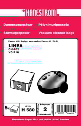 Dammsugarpåsar LINEA CH-702, VC-716, CJ053