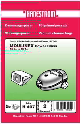 Dammsugarpåsar MOULINEX POWER CLASS