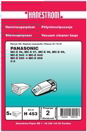 Dammsugarpåsar PANASONIC MC-E 940 serie