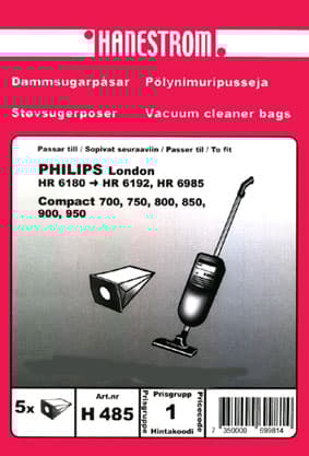 Dammsugarpåsar PHILIPS LONDON HR 6180-6192