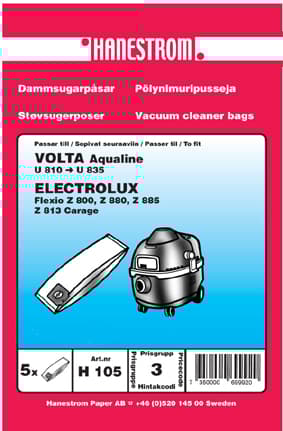 Dammsugarpåsar VOLTA AQUALINE U 810 -U 835