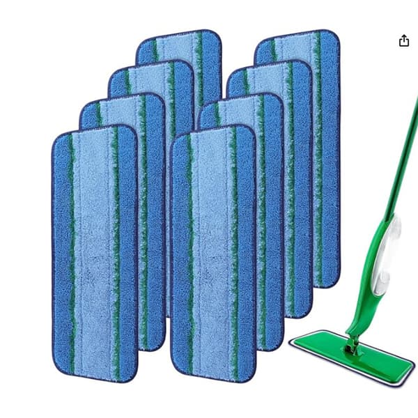 INF Ersättningsrengöringsdynor för Libman Freedom Spray Mop (8-pack)