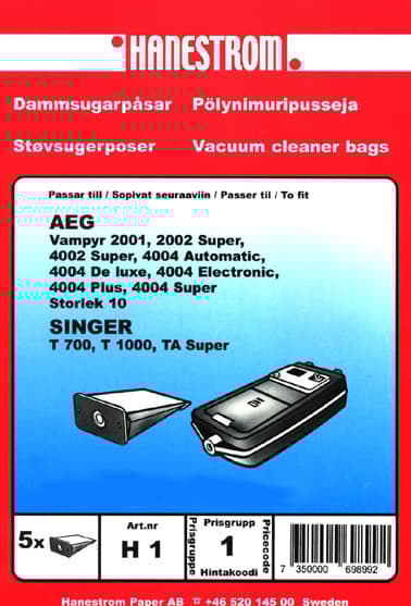 Dammsugarpåsar AEG VAMPYR 2001