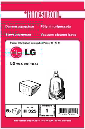 Dammsugarpåsar LG V-CA500 TB-A5