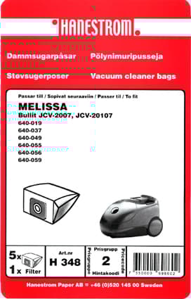 Dammsugarpåsar MELISSA BULLIT