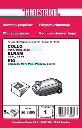 Dammsugarpåsar ELRAM BS 60, BS 61