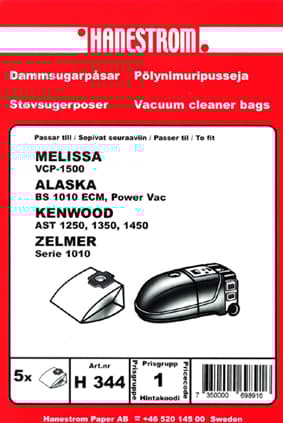 Dammsugarpåsar MELISSA VCP 1500
