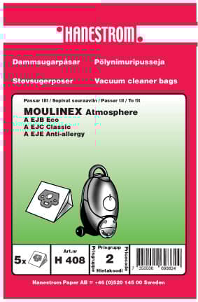 Dammsugarpåsar MOULINEX ATMOSPHERE