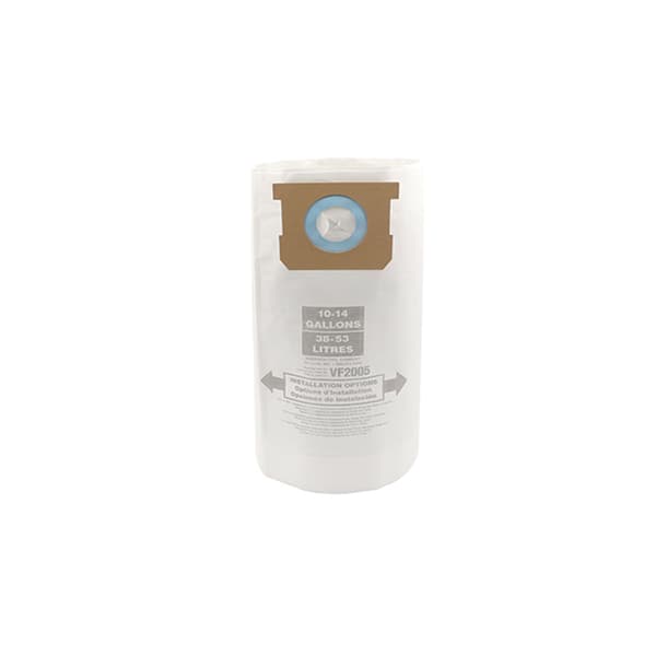 INF 10-pack dammsugarpåsar för grovdammsugare, engångspåsar för 5-8 gallon