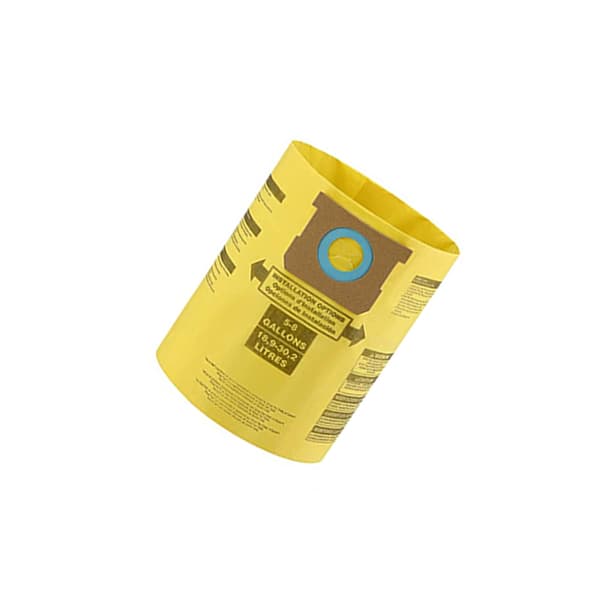 INF 10 stk. støvposer til Shop Vac 5-8 gallon støvsugere - hvid krave