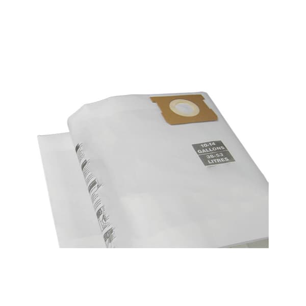 INF 10-pack dammpåsar för Shop Vac 10-14 gallon dammsugare