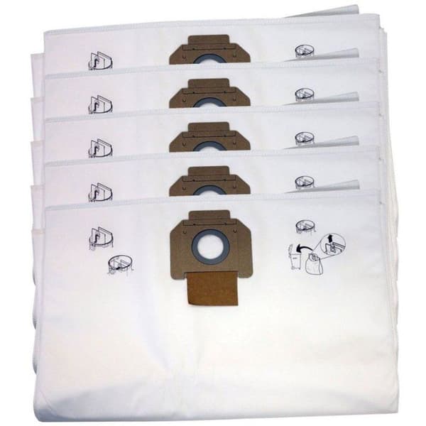 Säck filter tyg dammsugare - MAKITA - P-72899 - 5 stycken - Kompatibel med VC2010L/VC2512L - Blandad