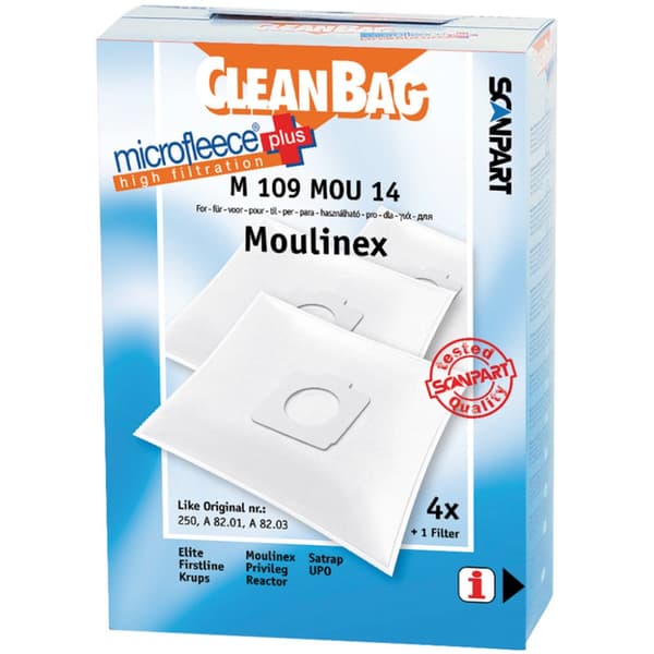 Scanpart Microfleece+ pölypussi Moulinex Compact
