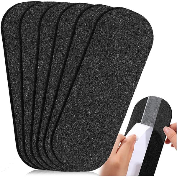 INF 5-pack svarta dammsugarfilter (3,5"x10") för användning i hem och kontor