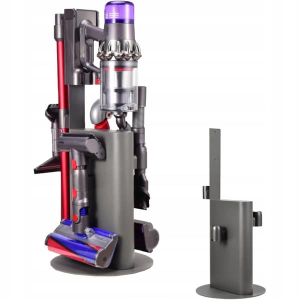 74 cm:n hiiliteräksinen jalusta Dyson-pölynimurille ja lisävarusteille V15 V12 V11 V10 V8 V7 V6