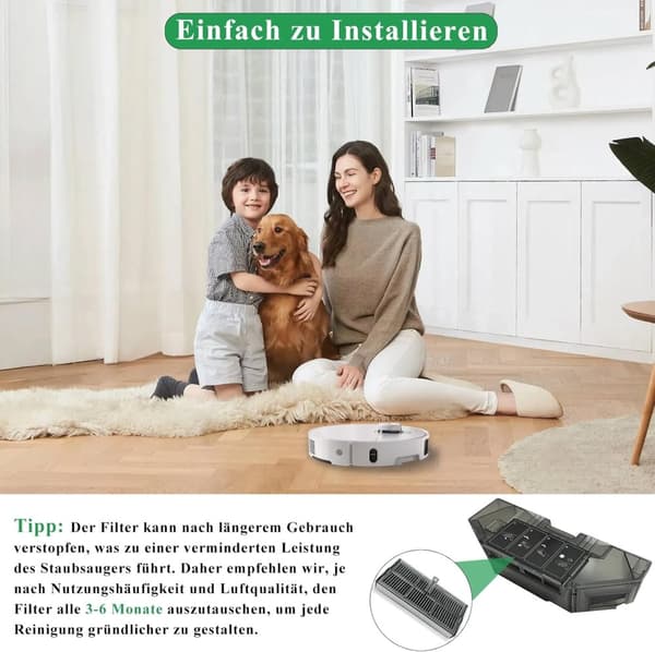 INF Udskiftning af HEPA-filtersæt til Dreame X40 Ultra/L10s Pro Ultra Heat