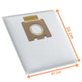 Miniatyrbild 3 av 5: Säck för dammsugare - Hoover - Teliox Extra - 10-pack - Kompatibel H81 - Vit