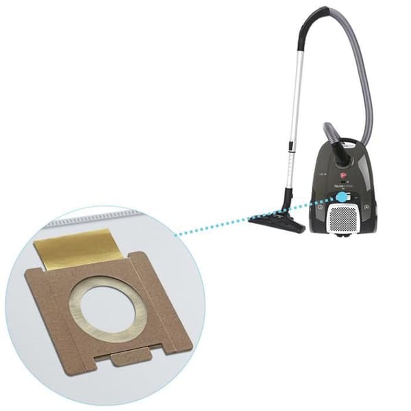 Säck för dammsugare - Hoover - Teliox Extra - 10-pack - Kompatibel H81 - Vit