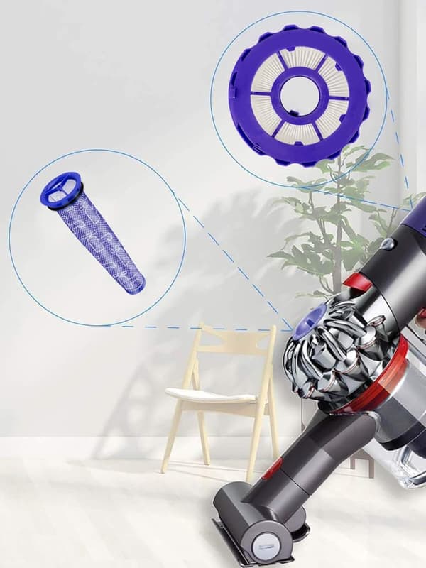 Esi- ja jälkisuodatin Dyson V8 -pölynimurille 2 kpl