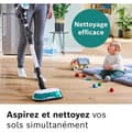 Miniatyrbild 2 av 4: Batteridriven Dammsugare - Bosch - Unlimited 7 ProHygiène - Aqua Borste 2 i 1 - Flexibel - HEPA