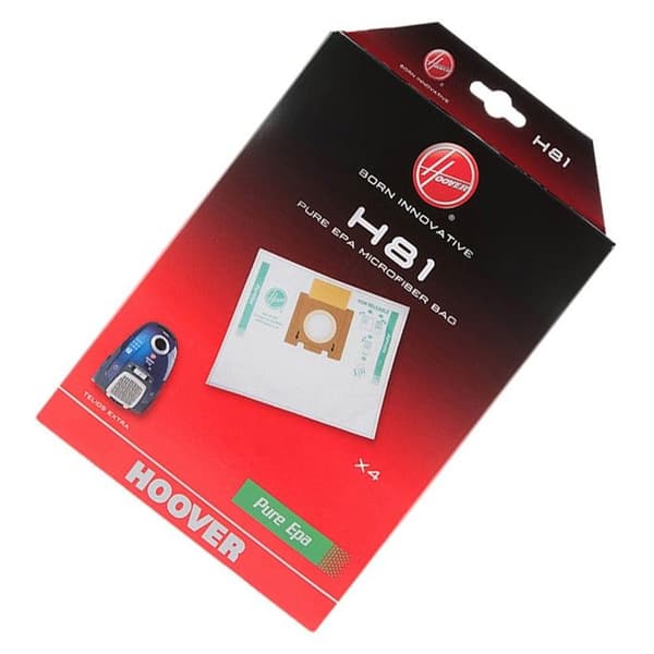 H81 MIKROFIBERPÅSAR (x4) FÖR TELIOS HOOVER DAMSSUGAR 35601865
