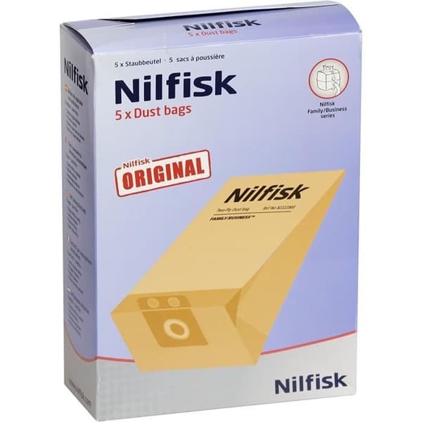 PÅSAR (x5) FÖR NILFISK ADVANCE DAMSSUGAR - JI-VK2W-UA43