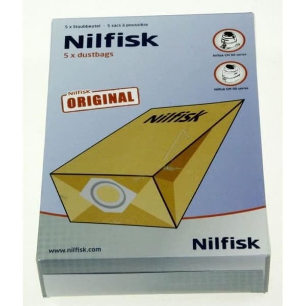 Dammsugarpåsar - NILFISK - GM80 GM90 - Set med dammsugarpåsar - Blandat